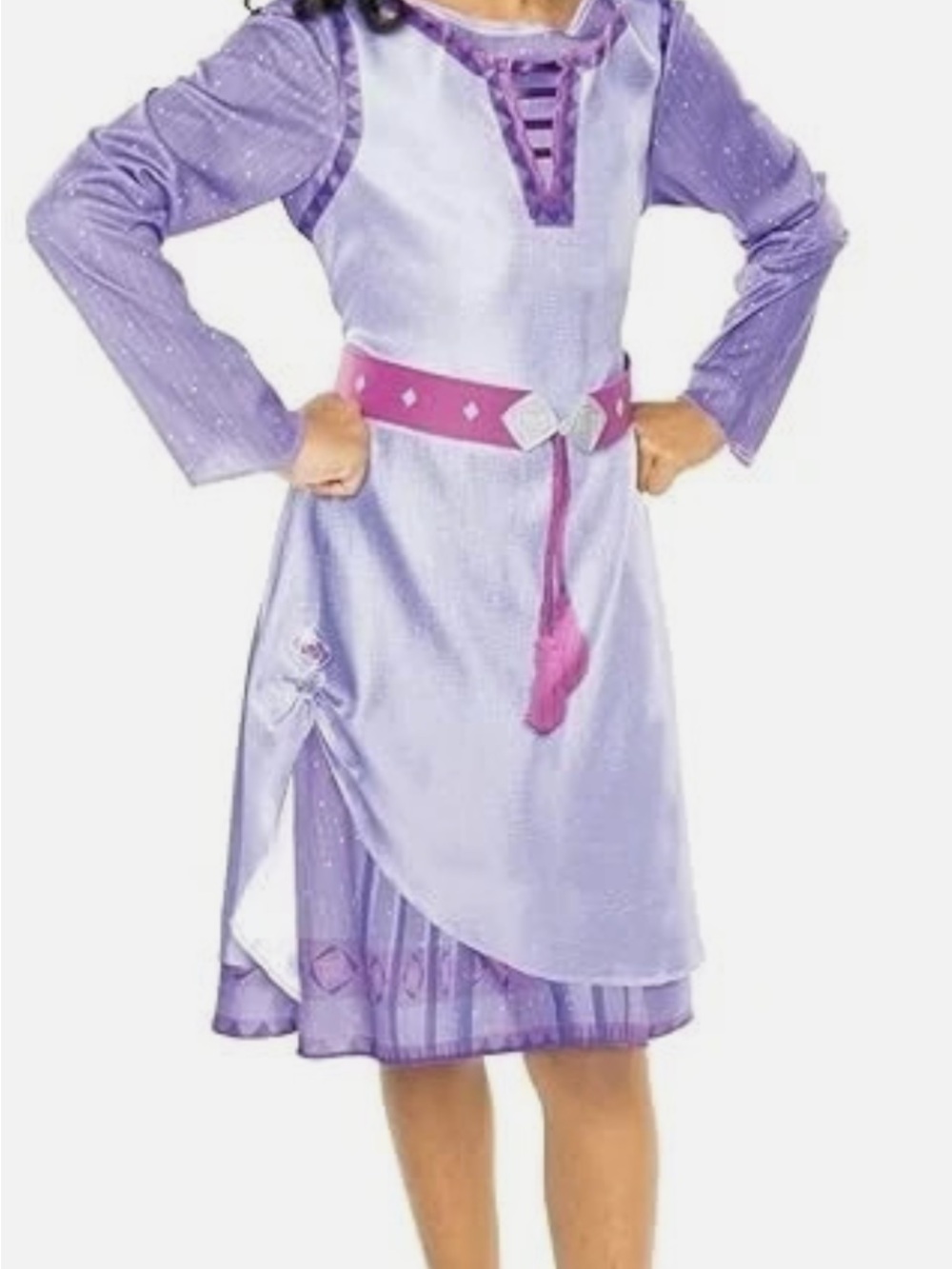 Disney Lavender Princess Costume Dress with Pink Belt - Picture 2 of 5